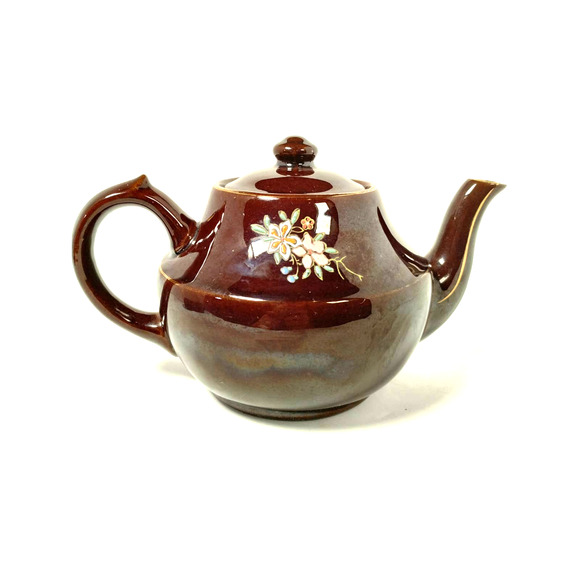 Vintage Teapot, Hand-Painted, Occupied Japan, 1945-1952, Bird Design - Picture 4 of 14